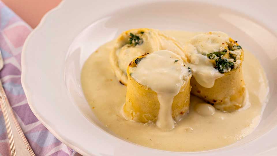 Rondelli de espinafre e ricota